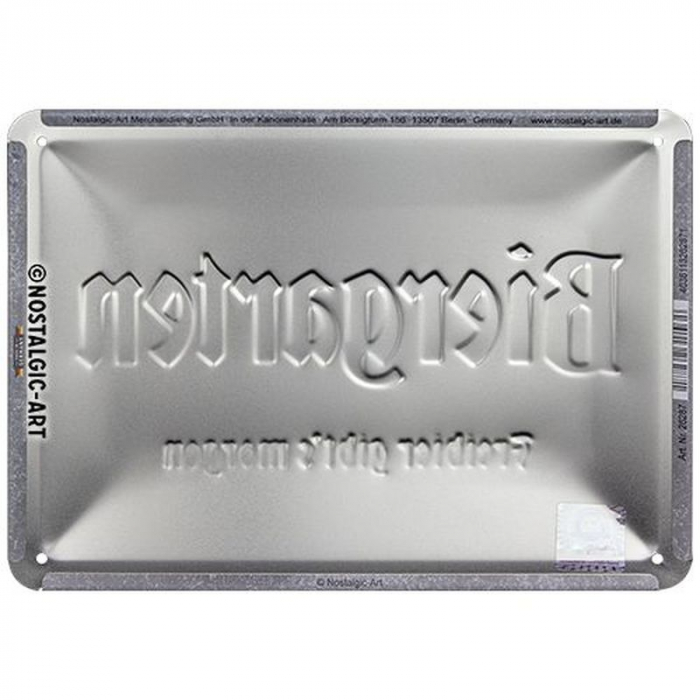 Blechschild Biergarten 3